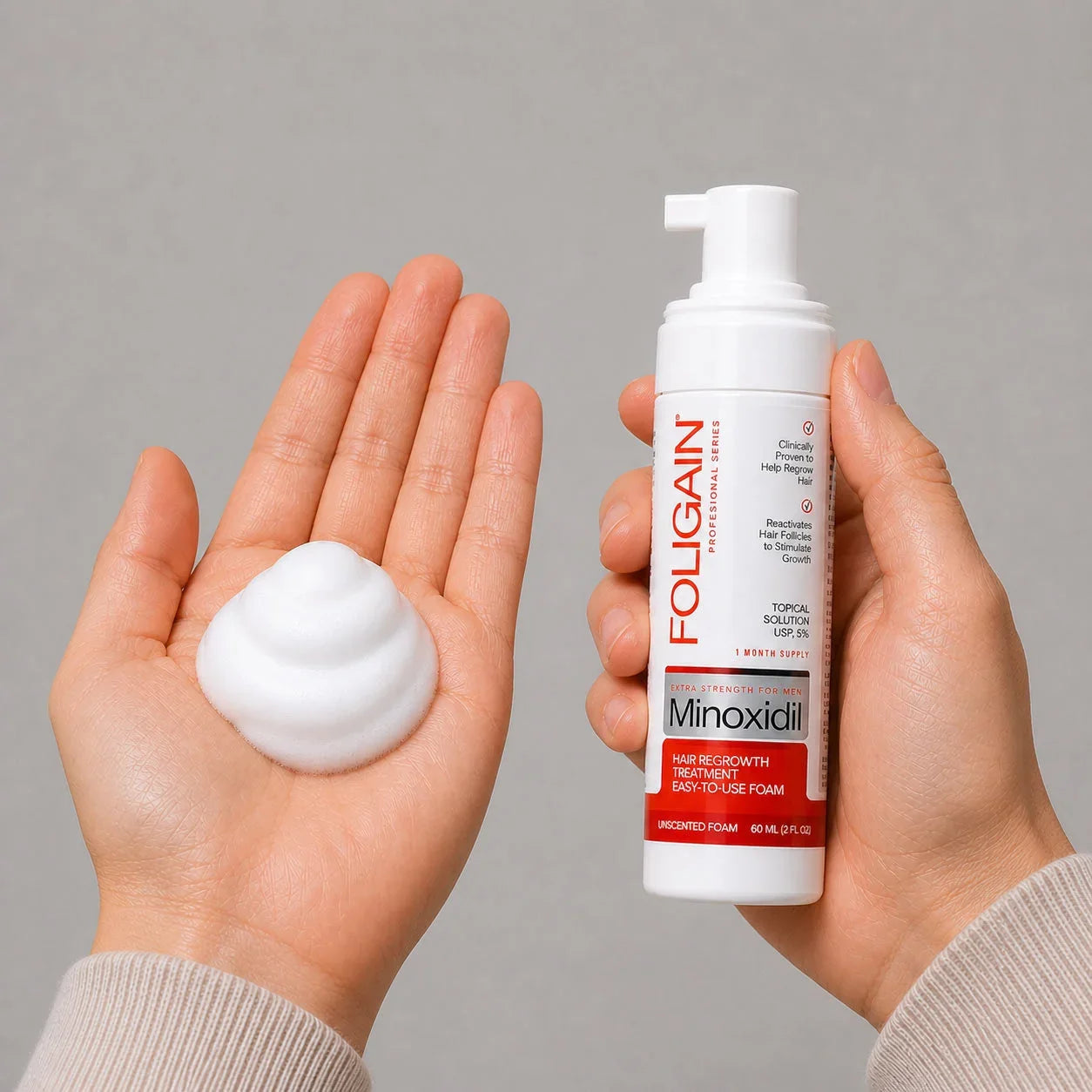 Men's Foligain® 5% Minoxidil Hab Férfiaknak (180 ml) - TincsTitok Webáruház