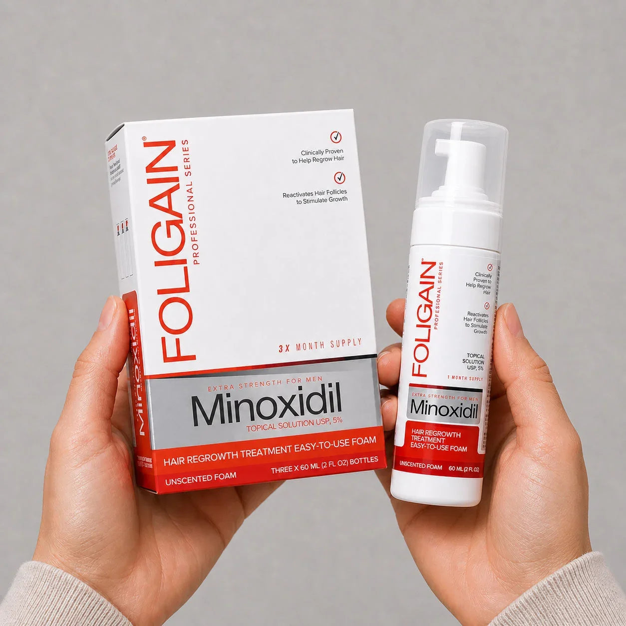 Men's Foligain® 5% Minoxidil Hab Férfiaknak (180 ml) - TincsTitok Webáruház