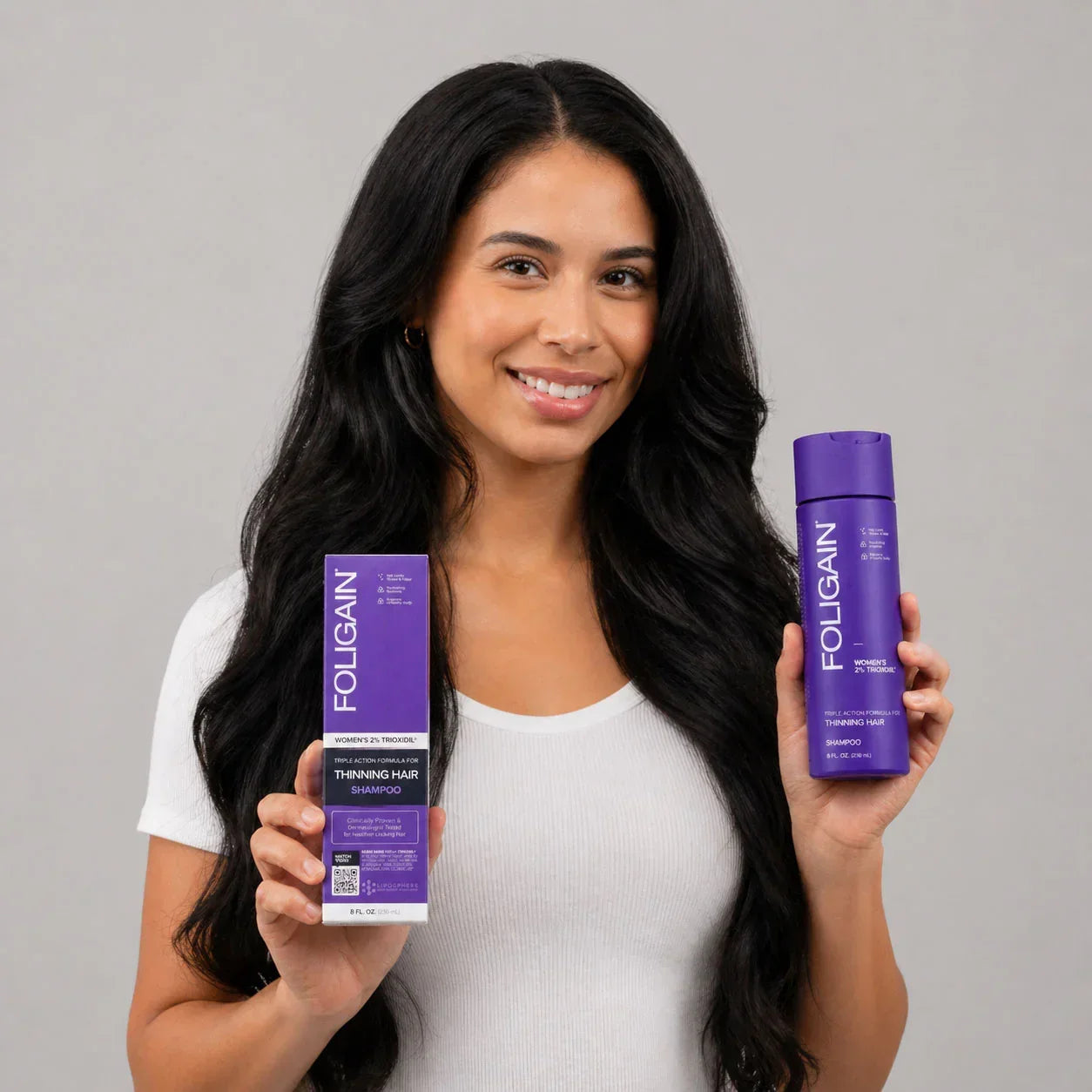 Women's Foligain® Hármas Hatású Sampon Nőknek Vékonyodó Hajra 2% Trioxidil (236 ml) - TincsTitok Webáruház