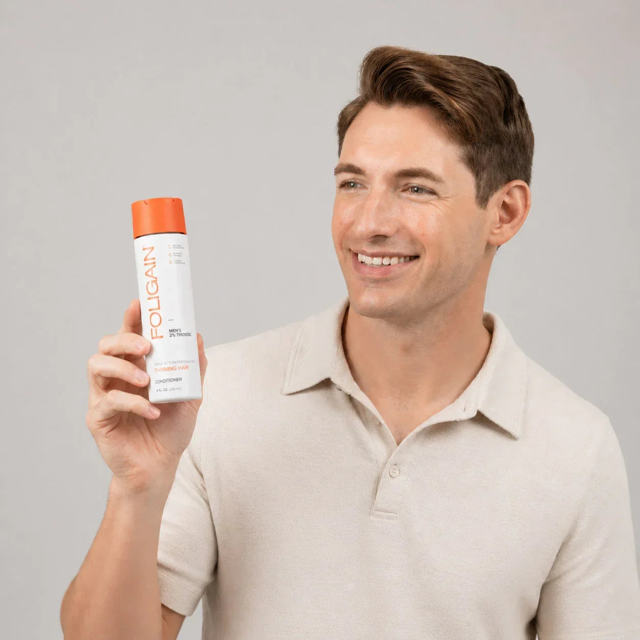 Men's Foligain® Hármas Hatású Hajbalzsam Férfiaknak Vékonyodó Hajra 2% Trioxidil (236 ml) - TincsTitok Webáruház