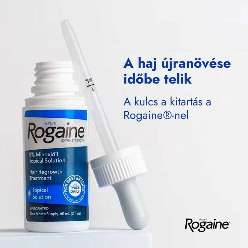 Rogaine Men's Extra Strength 5% Minoxidil hajhullás elleni szer pipettával