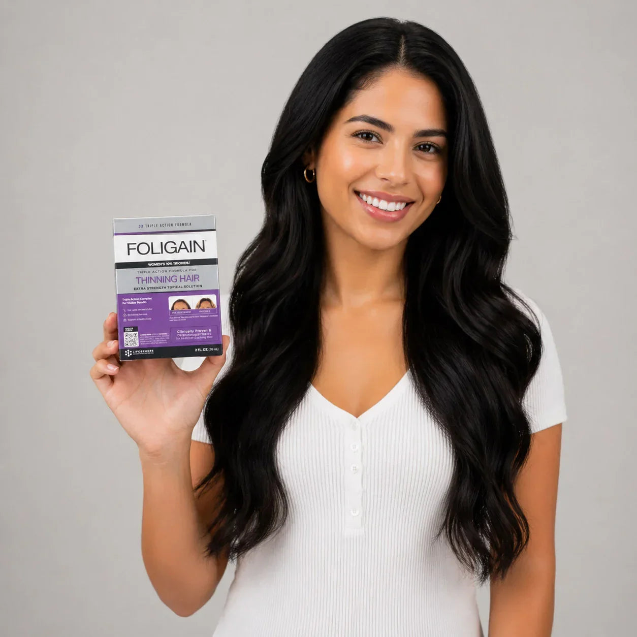 Women's Foligain® Hármas Hatású Folyadék Vékonyodó Hajra Nőknek 10% Trioxidil (59 ml) - TincsTitok Webáruház