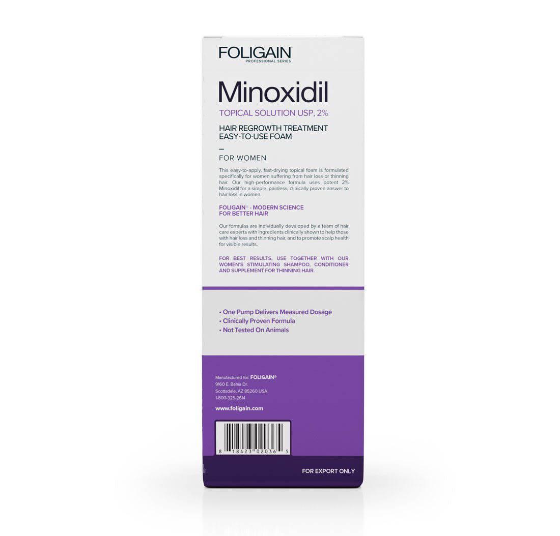 Women's Foligain® 2% Minoxidil Hab Nőknek (180 ml) - TincsTitok Webáruház