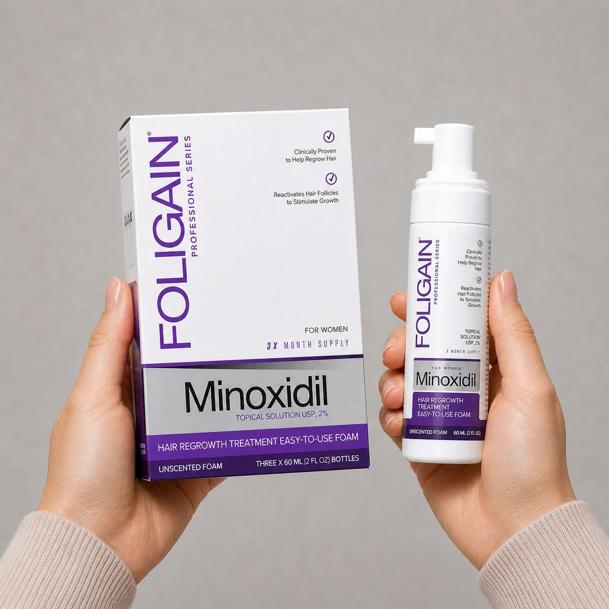 Women's Foligain® 2% Minoxidil Hab Nőknek (180 ml) - TincsTitok Webáruház