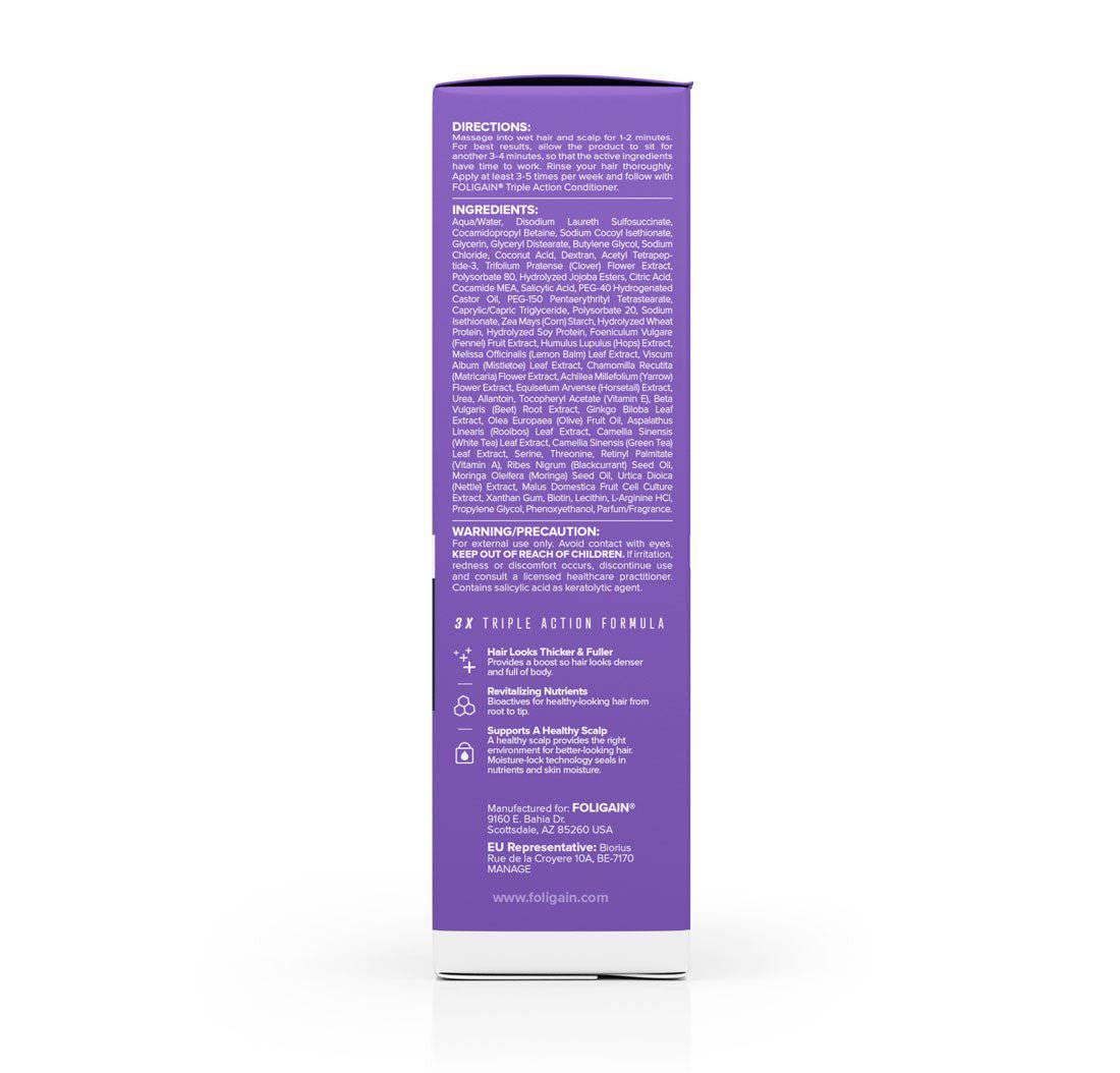 Women's Foligain® Hármas Hatású Sampon Nőknek Vékonyodó Hajra 2% Trioxidil (236 ml) - TincsTitok Webáruház