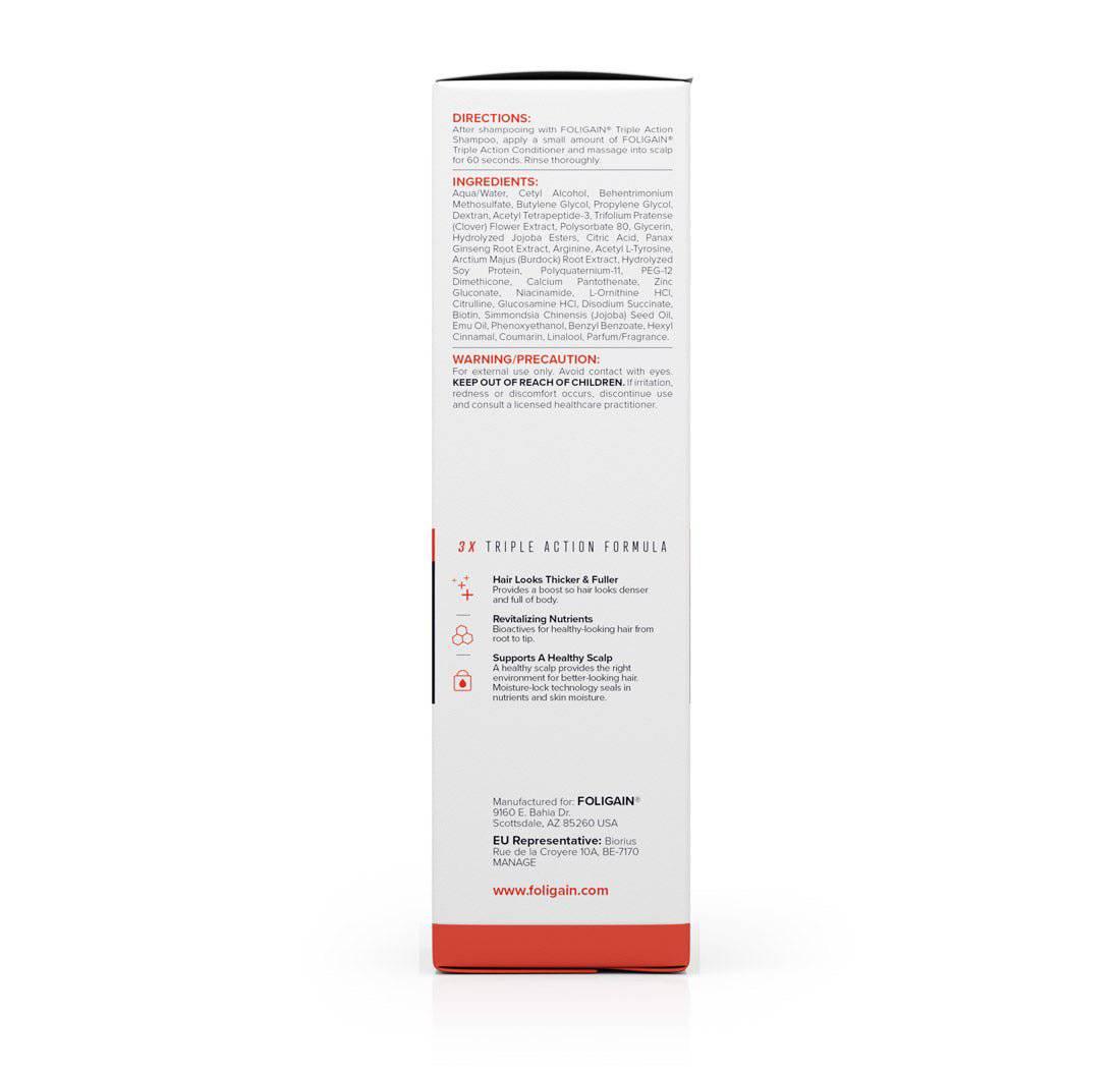 Men's Foligain® Hármas Hatású Hajbalzsam Férfiaknak Vékonyodó Hajra 2% Trioxidil (236 ml) - TincsTitok Webáruház