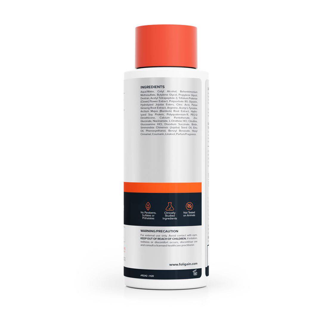 Men's Foligain® Hármas Hatású Hajbalzsam Férfiaknak Vékonyodó Hajra 2% Trioxidil (473 ml)