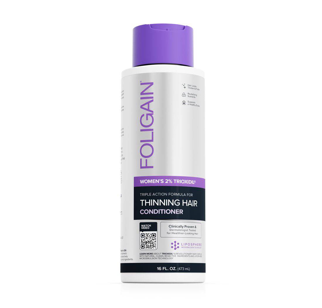 Women's Foligain® Hármas Hatású Hajbalzsam Nőknek Vékonyodó Hajra 2% Trioxidil (473 ml)