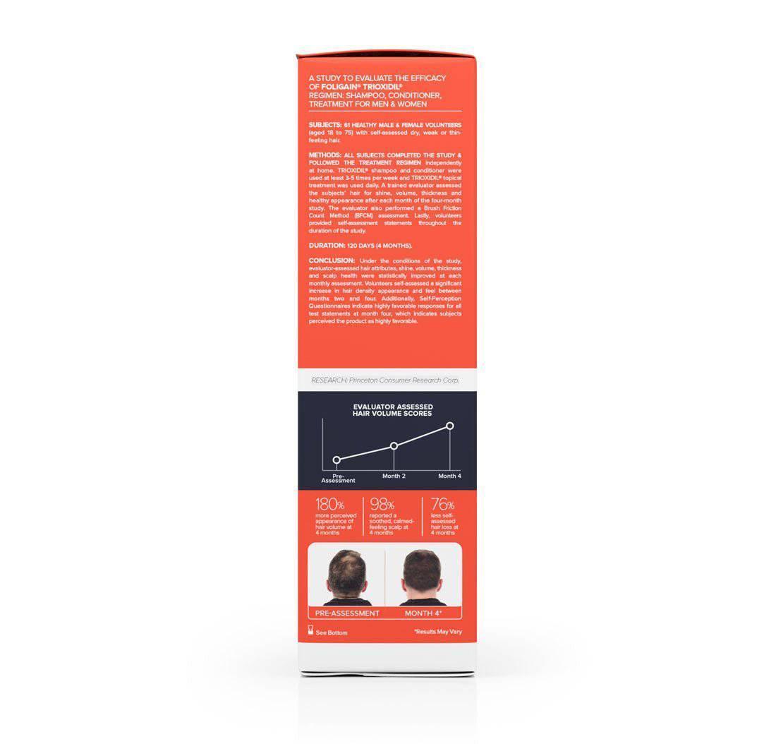 Men's Foligain® Hármas Hatású Sampon Férfiaknak Vékonyodó Hajra 2% Trioxidil (236 ml) - TincsTitok Webáruház