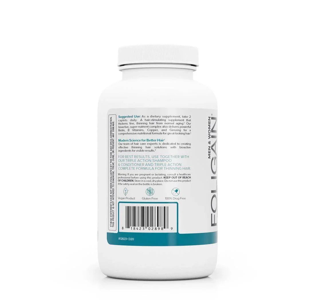 Foligain® Hajserkentő Étrend-kiegészítő Vékonyodó Hajra (120 tabletta) - TincsTitok Webáruház