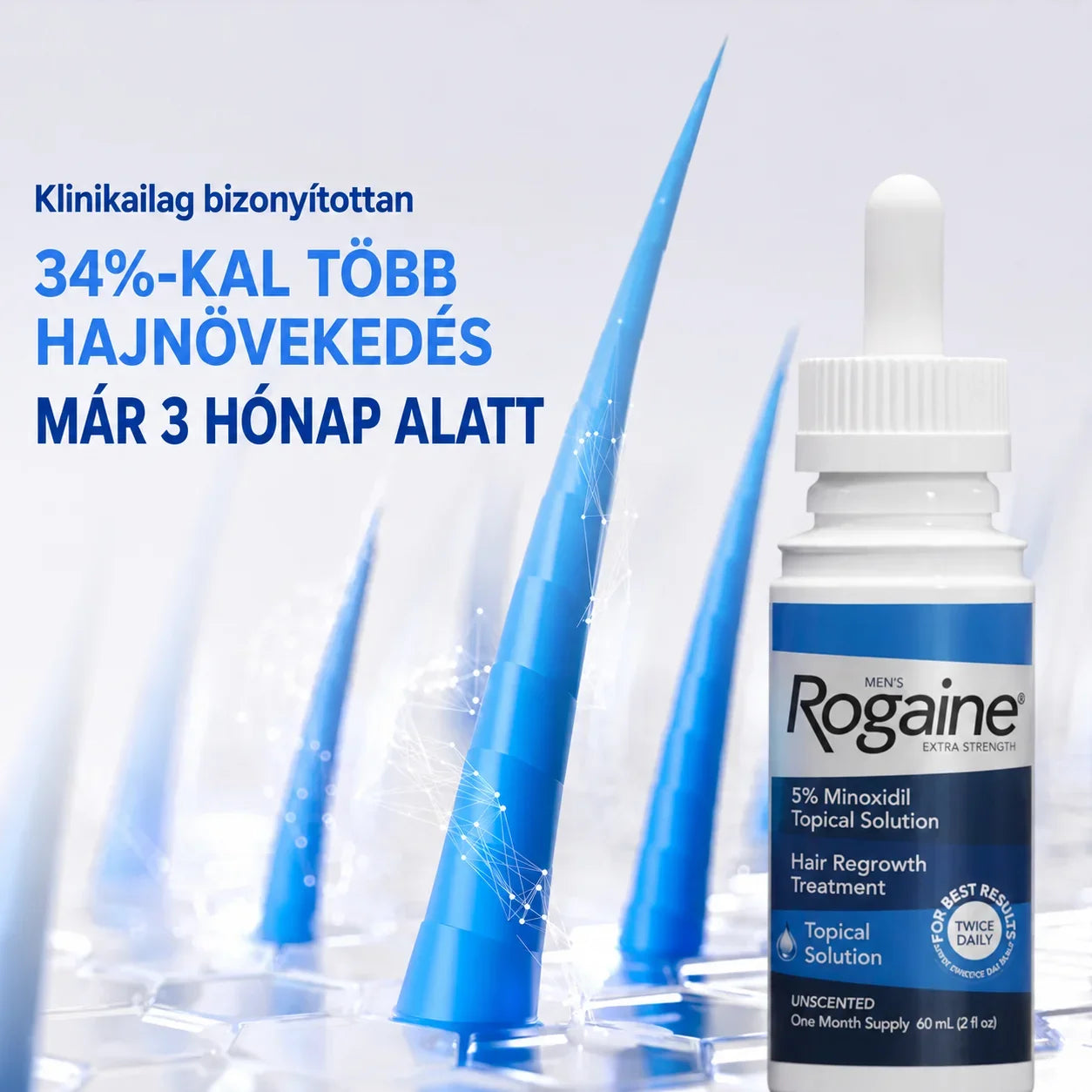 Rogaine® 5% Minoxidil Folyadék Férfiaknak - TincsTitok Webáruház