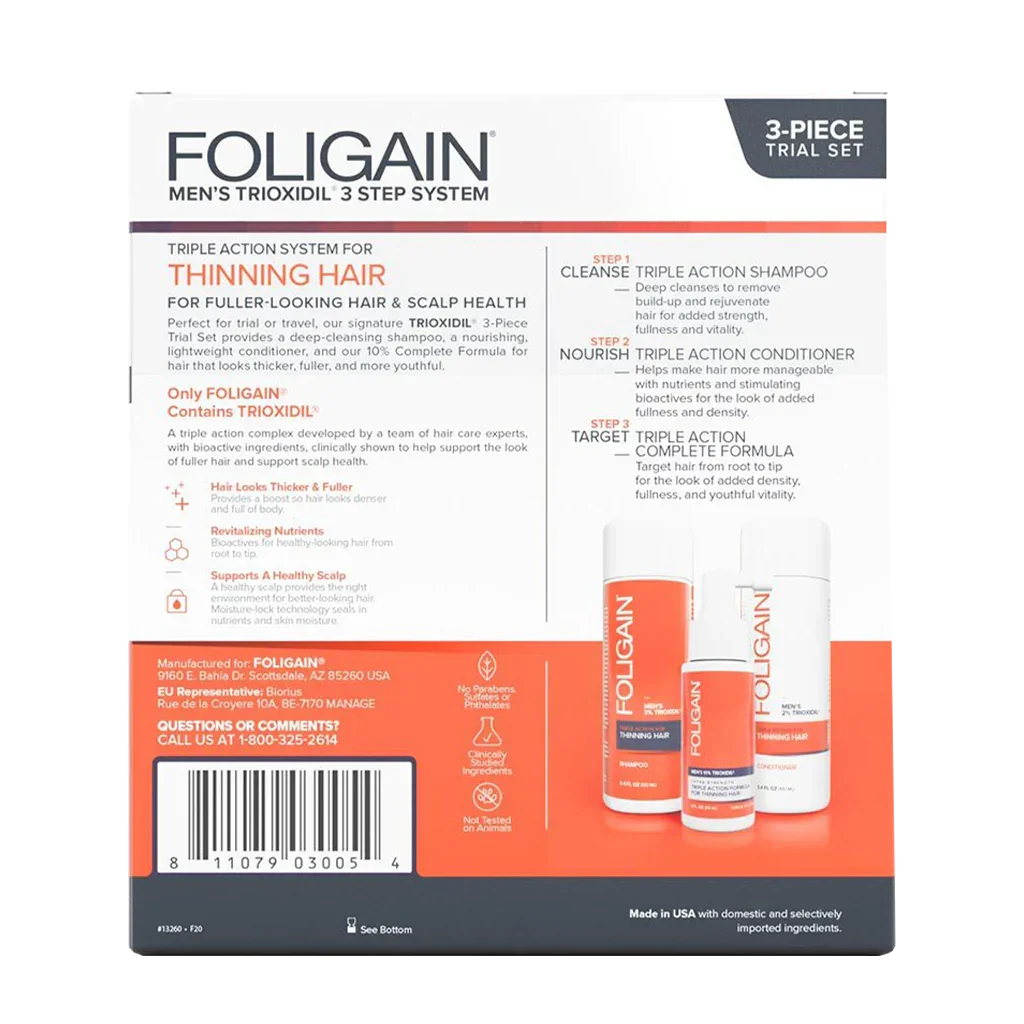 Men's Foligain® Hajhullás Elleni Tesztcsomag Férfiaknak - TincsTitok Webáruház