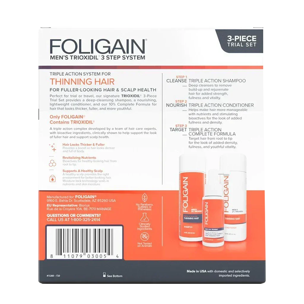 Men's Foligain® Hajhullás Elleni Tesztcsomag Férfiaknak - TincsTitok Webáruház