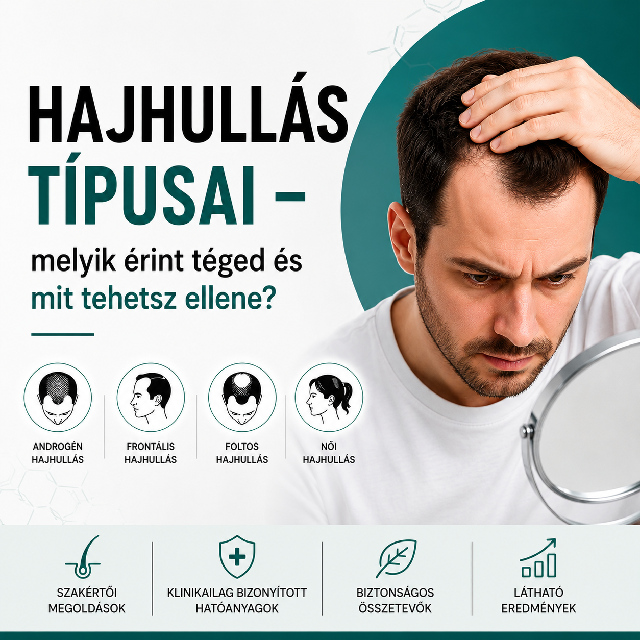 Hajhullás típusai – melyik érint téged és mit tehetsz ellene?