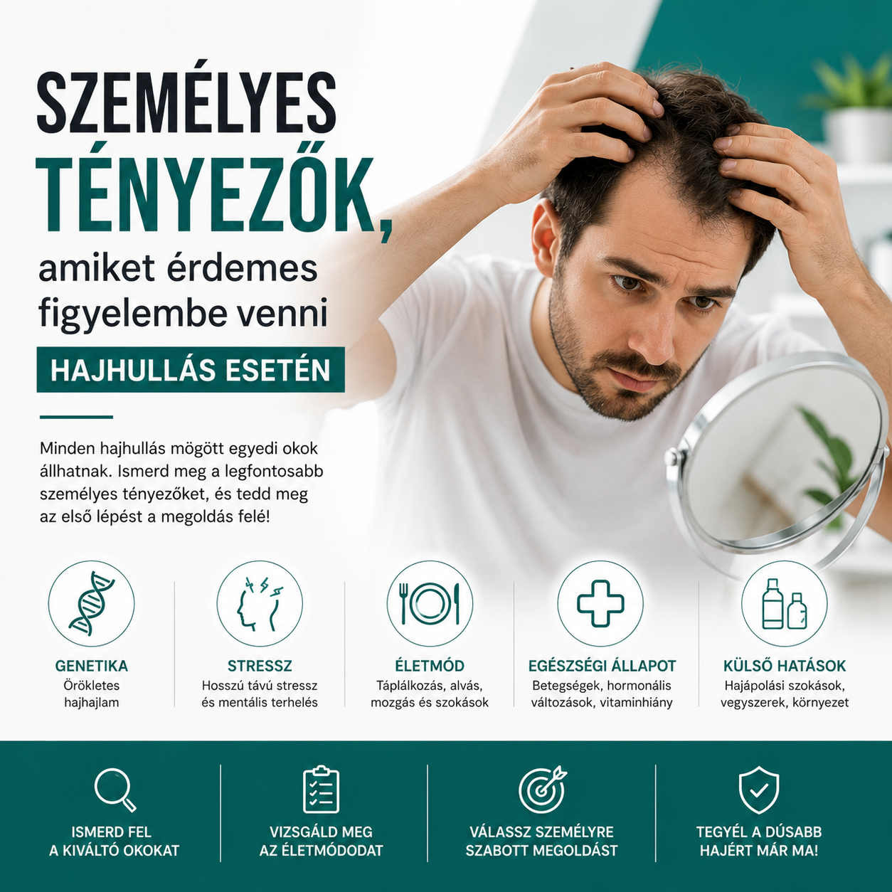 Személyes tényezők, amiket érdemes figyelembe venni hajhullás esetén