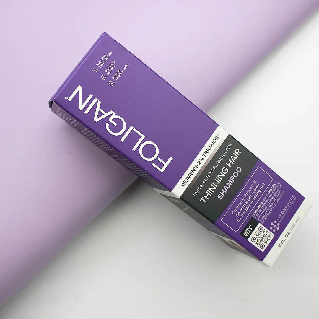 Women's Foligain® Hármas Hatású Sampon Nőknek Vékonyodó Hajra 2% Trioxidil (236 ml) - TincsTitok Webáruház