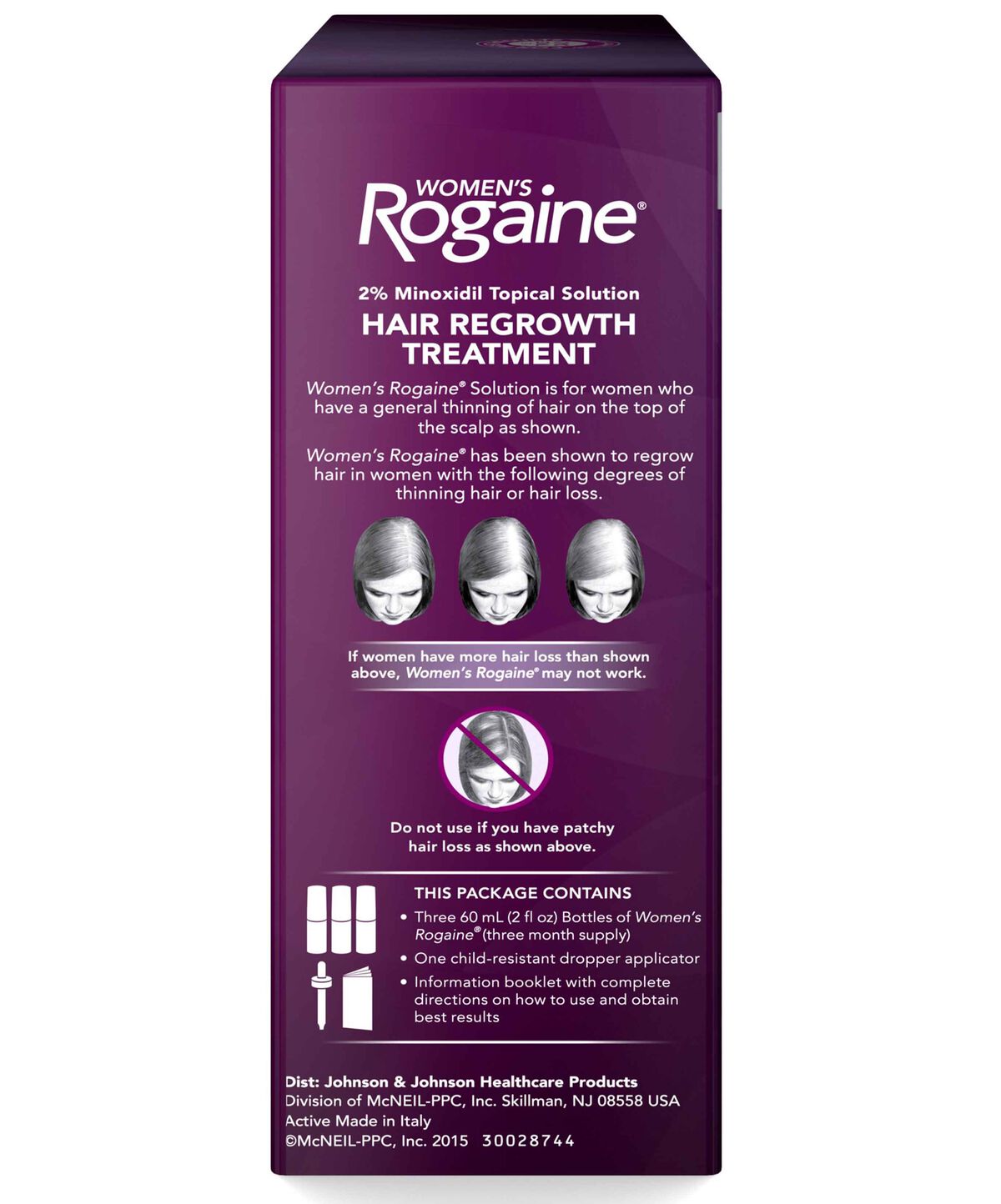 Women's Rogaine® 2% Minoxidil Folyadék Nőknek