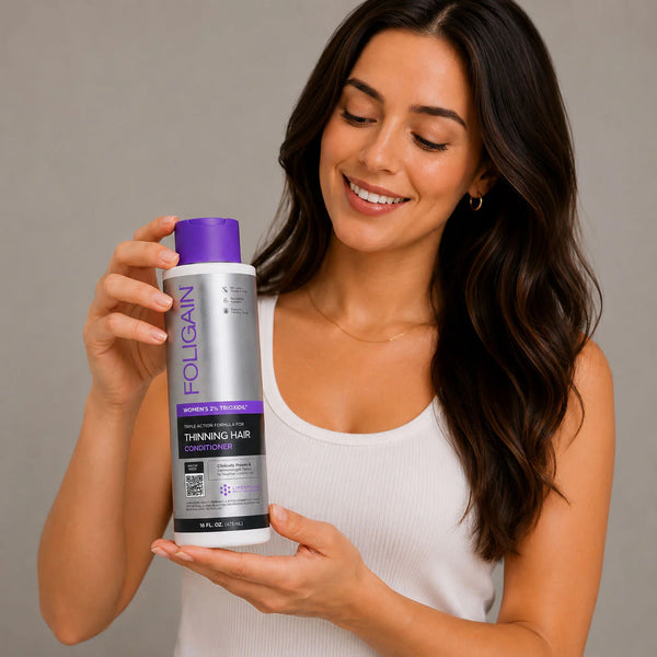 Women's Foligain® Hármas Hatású Hajbalzsam Nőknek Vékonyodó Hajra 2% Trioxidil (473 ml) - TincsTitok Webáruház
