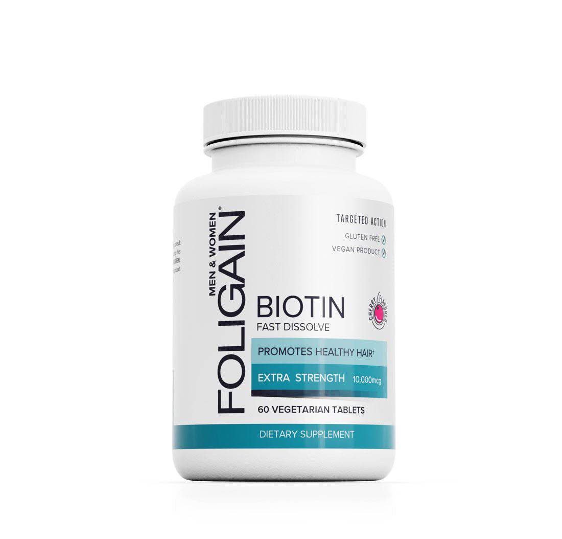 Foligain® Biotin Étrend-Kiegészítő Az Egészségesebb Megjelenésű Hajért (Gyors Feloldódás)