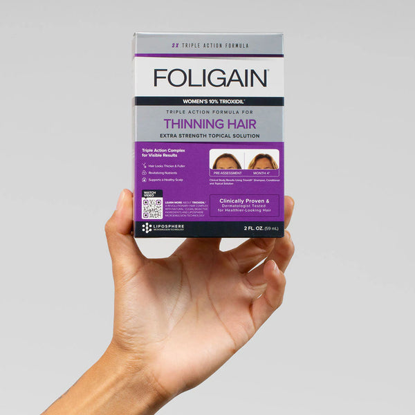Women's Foligain® Hármas Hatású Folyadék Vékonyodó Hajra Nőknek 10% Trioxidil (59 ml) - TincsTitok Webáruház