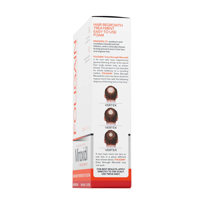 Men's Foligain® 5% Minoxidil Hab Férfiaknak (180 ml)
