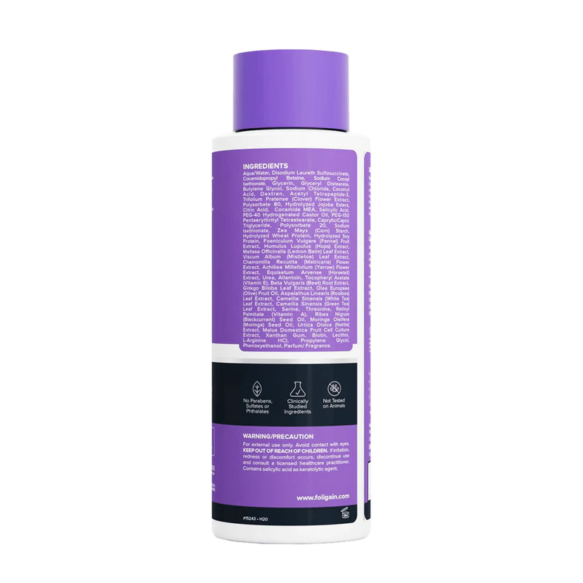 Women's Foligain® Hármas Hatású Sampon Nőknek Vékonyodó Hajra 2% Trioxidil (473 ml)
